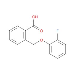 Aobchem&nbsp;2-((2-Fluorophenoxy)methyl)benzoic acid | ≥95% | CAS 1156944-71-6 | C14H11FO3 | 5g