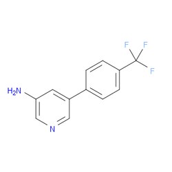 Aobchem&nbsp;5-(4-(Trifluoromethyl)phenyl)pyridin-3-amine | ≥97% | CAS 1225829-49-1 | C12H9F3N2 | 5g