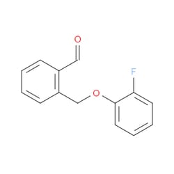 Aobchem&nbsp;2-((2-Fluorophenoxy)methyl)benzaldehyde | ≥95% | CAS 1443339-49-8 | C14H11FO2 | 500mg