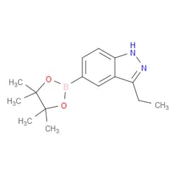 Aobchem&nbsp;3-Ethyl-5-(4 4 5 5-tetramethyl-1 3 2-dioxaborolan-2-yl)-1H-indazole | ≥97% | CAS 864774-69-6 | C15H21BN2O2 | 1g