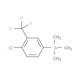 Aobchem&nbsp;(4-Chloro-3-(trifluoromethyl)phenyl)trimethylsilane | ≥95% | CAS 453-54-3 | C10H12ClF3Si | 5g