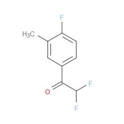 Aobchem&nbsp;2 2-Difluoro-1-(4-fluoro-3-methylphenyl)ethanone | ≥95% | CAS 1352209-09-6 | C9H7F3O | 500mg