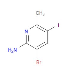 Aobchem&nbsp;3-Bromo-5-iodo-6-methylpyridin-2-amine | ≥97% | CAS 875001-36-8 | C6H6BrIN2 | 250mg