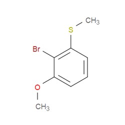 Aobchem&nbsp;2-Bromo-1-methoxy-3-(methylsulfanyl)benzene | ≥97% | CAS 67853-40-1 | C8H9BrOS | 1g