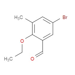 Aobchem&nbsp;5-Bromo-2-ethoxy-3-methylbenzaldehyde | ≥97% | CAS 708984-81-0 | C10H11BrO2 | 5g