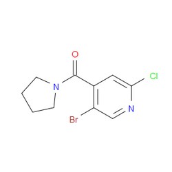 Aobchem&nbsp;(5-Bromo-2-chloropyridin-4-yl)(pyrrolidin-1-yl)methanone | ≥95% | CAS 1875545-42-8 | C10H10BrClN2O | 1g