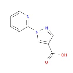 Aobchem&nbsp;1-(2-Pyridinyl)-1H-pyrazole-4-carboxylic acid | ≥95% | CAS 77556-50-4 | C9H7N3O2 | 1g