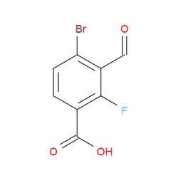 Aobchem&nbsp;4-Bromo-2-fluoro-3-formylbenzoic acid | ≥97% | CAS 2383749-97-9 | C8H4BrFO3 | 500mg