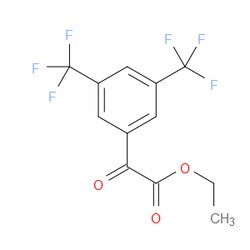 Aobchem&nbsp;Ethyl 2-(3 5-bis(trifluoromethyl)phenyl)-2-oxoacetate | ≥95% | CAS 402568-10-9 | C12H8F6O3 | 5g