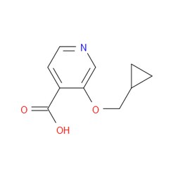 Aobchem&nbsp;3-(Cyclopropylmethoxy)isonicotinic acid | ≥95% | CAS 1504949-03-4 | C10H11NO3 | 5g