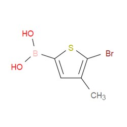 Aobchem&nbsp;5-Bromo-4-methylthiophene-2-boronic acid | ≥97% | CAS 1217501-16-0 | C5H6BBrO2S | 1g