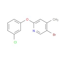 Aobchem&nbsp;5-Bromo-2-(3-chlorophenoxy)-4-methylpyridine | ≥95% | CAS 1779029-08-1 | C12H9BrClNO | 1g