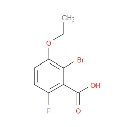 Aobchem&nbsp;2-Bromo-3-ethoxy-6-fluorobenzoic acid | ≥97% | CAS 2384511-09-3 | C9H8BrFO3 | 250mg