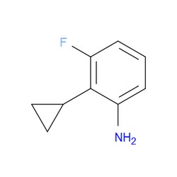 Aobchem&nbsp;2-Cyclopropyl-3-fluoroaniline | ≥97% | CAS 2366994-64-9 | C9H10FN | 250mg