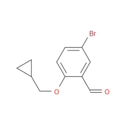 Aobchem&nbsp;5-Bromo-2-(cyclopropylmethoxy)benzaldehyde | ≥97% | CAS 1156170-18-1 | C11H11BrO2 | 1g