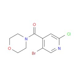 Aobchem&nbsp;(5-Bromo-2-chloropyridin-4-yl)(morpholino)methanone | ≥97% | CAS 1870258-51-7 | C10H10BrClN2O2 | 250mg