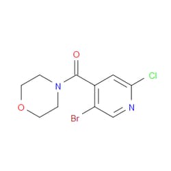 Aobchem&nbsp;(5-Bromo-2-chloropyridin-4-yl)(morpholino)methanone | ≥97% | CAS 1870258-51-7 | C10H10BrClN2O2 | 5g