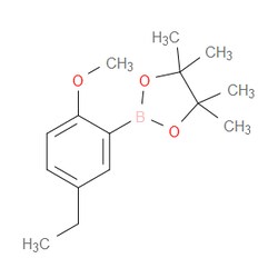 Aobchem&nbsp;2-(5-Ethyl-2-methoxyphenyl)-4 4 5 5-tetramethyl-1 3 2-dioxaborolane | ≥97% | CAS 868167-66-2 | C15H23BO3 | 5g