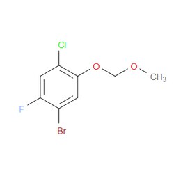 Aobchem&nbsp;1-Bromo-4-chloro-2-fluoro-5-(methoxymethoxy)benzene | ≥95% | CAS 2893998-64-4 | C8H7BrClFO2 | 250mg