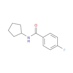 Aobchem&nbsp;N-cyclopentyl-4-fluorobenzamide | ≥95% | CAS 300829-28-1 | C12H14FNO | 500mg
