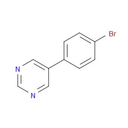 Aobchem&nbsp;5-(4-Bromophenyl)pyrimidine | ≥95% | CAS 160377-42-4 | C10H7BrN2 | 500mg