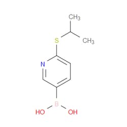 Aobchem&nbsp;6-(Isopropylthio)pyridine-3-boronic acid acid | ≥95% | CAS 1256345-90-0 | C8H12BNO2S | 500mg
