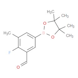 Aobchem&nbsp;4-Fluoro-3-formyl-5-methylphenylboronic acid pinacol ester | ≥97% | CAS 2121513-83-3 | C14H18BFO3 | 5g