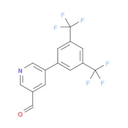 Aobchem&nbsp;5-[3 5-Bis(trifluoromethyl)phenyl]-3-pyridinecarboxaldehyde | ≥97% | CAS 887973-75-3 | C14H7F6NO | 500mg