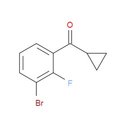 Aobchem&nbsp;(3-Bromo-2-fluorophenyl)cyclopropylmethanone | ≥95% | CAS 1428881-43-9 | C10H8BrFO | 250mg