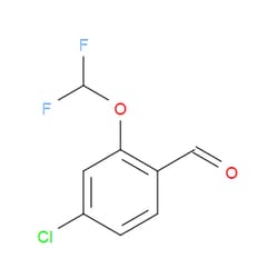 Aobchem&nbsp;4-Chloro-2-(difluoromethoxy)benzaldehyde | ≥97% | CAS 1936654-31-7 | C8H5ClF2O2 | 250mg