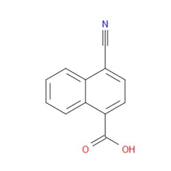 Aobchem&nbsp;4-Cyano-1-naphthalenecarboxylic acid | ≥95% | CAS 3839-19-8 | C12H7NO2 | 1g