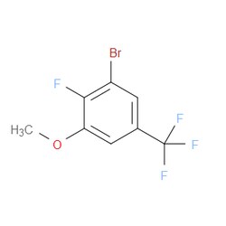 Aobchem&nbsp;1-Bromo-2-fluoro-3-methoxy-5-(trifluoromethyl)benzene | ≥97% | CAS 2091605-16-0 | C8H5BrF4O | 250mg