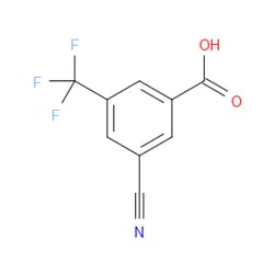 Aobchem&nbsp;3-Cyano-5-(trifluoromethyl)benzoic acid | ≥97% | CAS 942077-16-9 | C9H4F3NO2 | 5g
