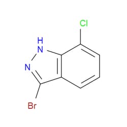 Aobchem&nbsp;3-Bromo-7-chloro-1H-indazole | ≥95% | CAS 885521-96-0 | C7H4BrClN2 | 250mg