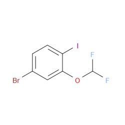 Aobchem&nbsp;4-Bromo-2-(difluoromethoxy)-1-iodobenzene | ≥95% | CAS 1000575-32-5 | C7H4BrF2IO | 250mg