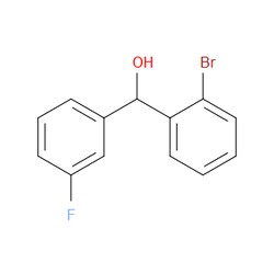 Aobchem&nbsp;2-Bromo- -(3-fluorophenyl)benzenemethanol | ≥95% | CAS 60081-02-9 | C13H10BrFO | 250mg