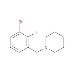 Aobchem&nbsp;1-Bromo-2-fluoro-3-(piperidinomethyl)benzene | ≥95% | CAS 1355246-98-8 | C12H15BrFN | 1g