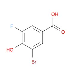 Aobchem&nbsp;3-Bromo-5-fluoro-4-hydroxybenzoic acid | ≥95% | CAS 1781774-76-2 | C7H4BrFO3 | 5g