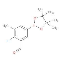 Aobchem&nbsp;4-Fluoro-3-formyl-5-methylphenylboronic acid pinacol ester | ≥97% | CAS 2121513-83-3 | C14H18BFO3 | 250mg