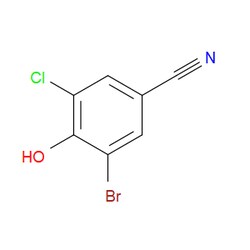Aobchem&nbsp;3-Bromo-5-chloro-4-hydroxybenzonitrile | ≥97% | CAS 1689-86-7 | C7H3BrClNO | 5g