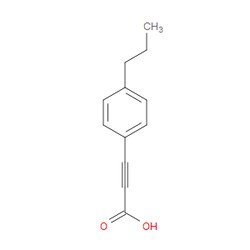Aobchem&nbsp;3-(4-Propylphenyl)-2-propynoic acid | ≥95% | CAS 1225707-81-2 | C12H12O2 | 250mg