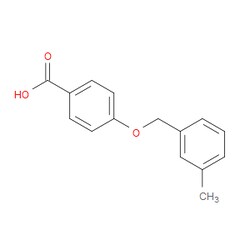 Aobchem&nbsp;4-((3-Methylbenzyl)oxy)benzoic acid | ≥97% | CAS 860595-88-6 | C15H14O3 | 1g