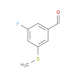 Aobchem&nbsp;3-Fluoro-5-(methylthio)benzaldehyde | ≥97% | CAS 1289051-26-8 | C8H7FOS | 1g