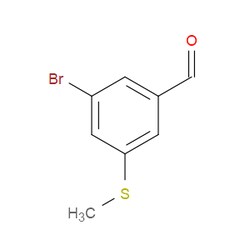 Aobchem&nbsp;3-Bromo-5-(methylthio)benzaldehyde | ≥97% | CAS 1289063-08-6 | C8H7BrOS | 250mg
