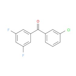 Aobchem&nbsp;(3-Chlorophenyl)(3 5-difluorophenyl)methanone | ≥95% | CAS 746651-98-9 | C13H7ClF2O | 5g