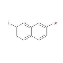 Aobchem&nbsp;2-Bromo-7-iodonaphthalene | ≥95% | CAS 1261807-30-0 | C10H6BrI | 500mg