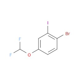 Aobchem&nbsp;1-Bromo-4-(difluoromethoxy)-2-iodobenzene | ≥95% | CAS 1261446-42-7 | C7H4BrF2IO | 500mg