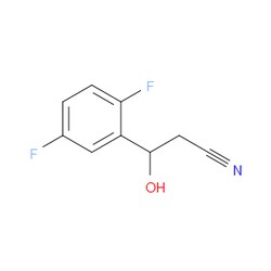 Aobchem&nbsp;3-(2 5-Difluorophenyl)-3-hydroxypropanenitrile | ≥95% | CAS 1505577-77-4 | C9H7F2NO | 500mg