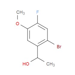 Aobchem&nbsp;1-(2-Bromo-4-fluoro-5-methoxyphenyl)ethanol | ≥97% | CAS 2887560-94-1 | C9H10BrFO2 | 5g