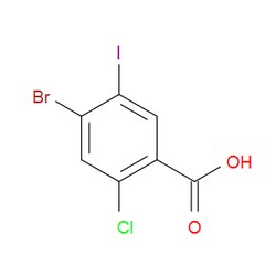 Aobchem&nbsp;4-Bromo-2-chloro-5-iodobenzoic acid | ≥97% | CAS 1510699-89-4 | C7H3BrClIO2 | 5g